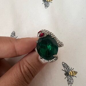 Emerald Green Snake Ring
